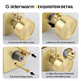 Heavy Duty Passage Privacy Interior Door Knobs for Closet, Hallway