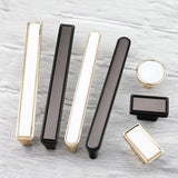 Modern Deco Square Zinc Alloy Kitchen Cabinet Pulls
