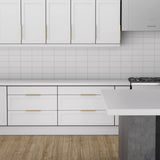 Brushed Gold Kitchen Cabinet Finger Pulls