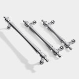 Chrome-Plated Drawer Handle Wardrobe Handle Bright Silver Cabinet Door Handle