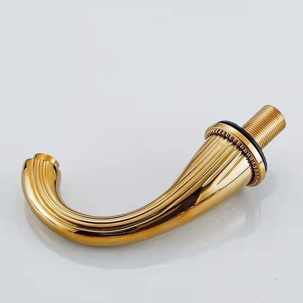 Retro Crystal Handles 3 Holes Widespread Bathroom Faucet