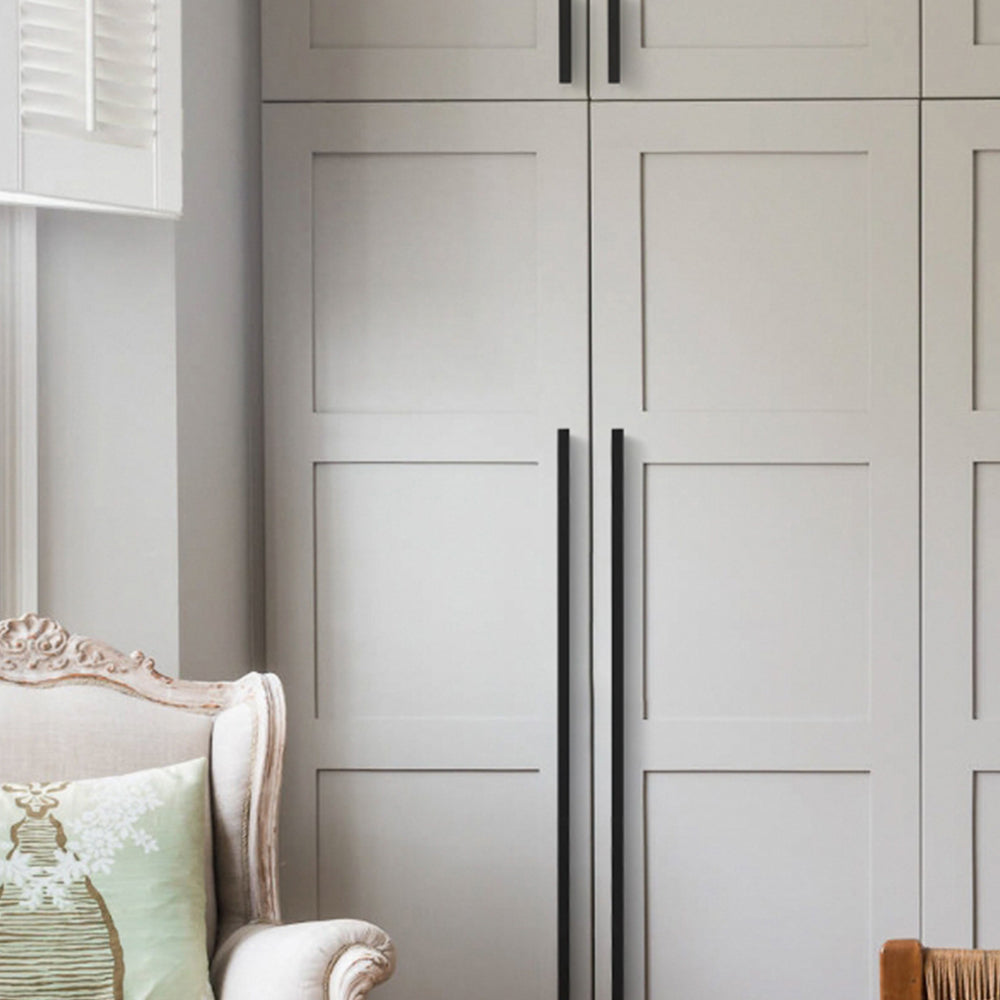 Modern Black Invisible Finger Edge Cabinet Pull