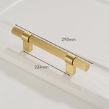 Solid Brass Gold Knurled Hardware Kitchen Cabinet Pulls