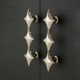 Vintage Antique Bronze Solid Brass Star Kitchen Handles & Knobs