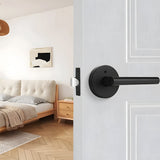 Zinc Alloy Gold Black Door Lever Handles