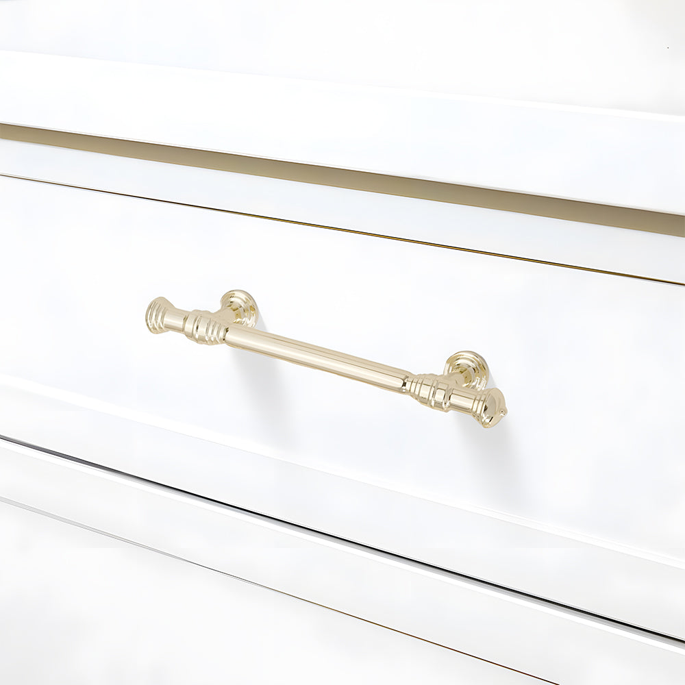Light Luxury French Gold Wardrobe Door Drawer Cabinet Handles