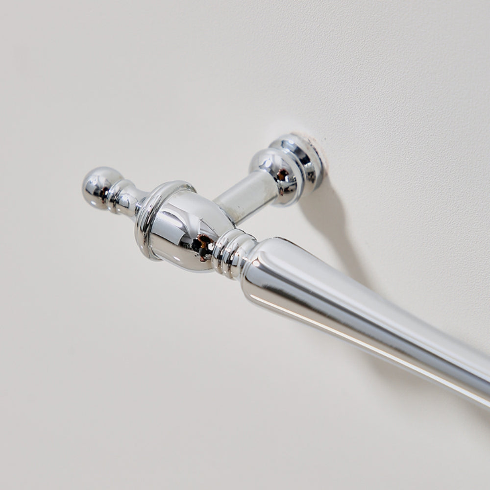 Chrome-Plated Drawer Handle Wardrobe Handle Bright Silver Cabinet Door Handle