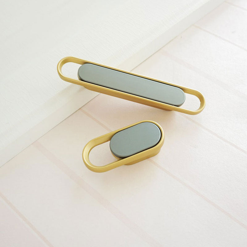 Modern Gold Chrome Kitchen Cabinet Handle and Knobs