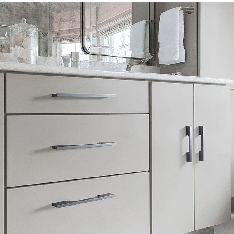 Aluminum Alloy Extended Cabinet Handles Drawer Knobs for Kitchen