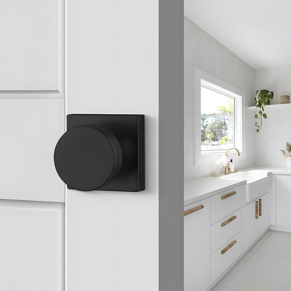 Heavy Duty Square Door Knobs for Closet Doors Hallway Bathroom