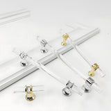 Simple Acrylic Transparent Bathroom Cabinet Handles