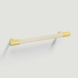 Colorful Brass Leather Cabinet Dresser Drawer Pulls