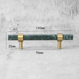 Stylish Marble & Zinc Alloy T-Bar Kitchen Cabinet Handles