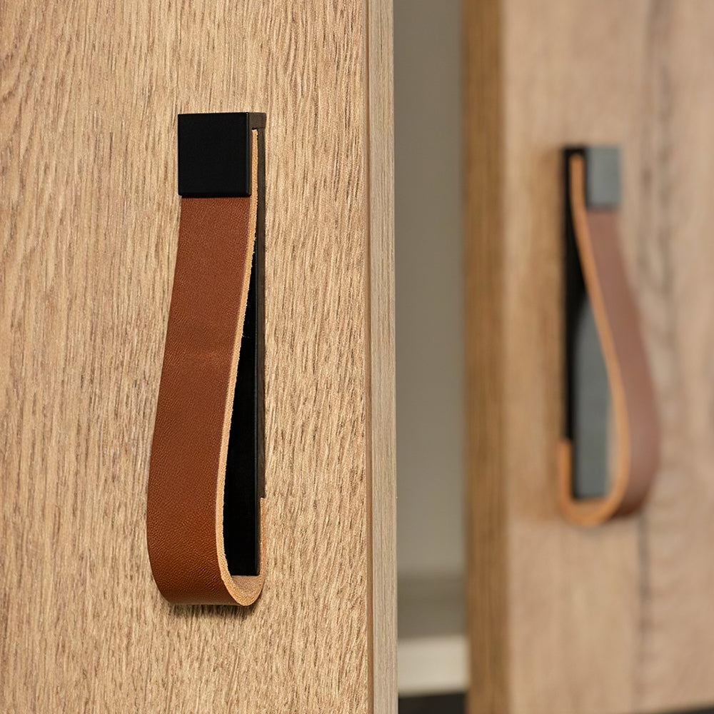 Children's Room Wardrobe Drawer Anti-collision Leather Handle