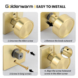 Heavy Duty Passage Privacy Interior Door Knobs for Closet, Hallway