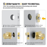 Heavy Duty Passage Privacy Interior Door Knobs for Closet, Hallway