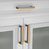 Champagne Bronze Square Cabinet Pulls for Kitchen