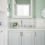 Light Luxury Gold White Creamic Kitchen Door Handles