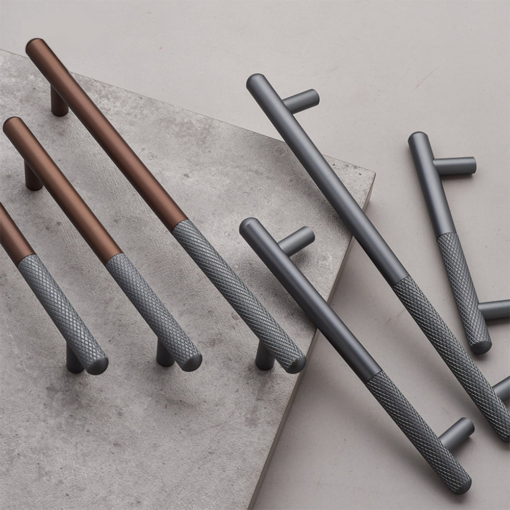 Stylish Patchwork Knurled Wardrobe Handle