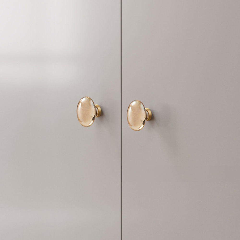 Champagne Bronze and Crystal Cupboard Knobs
