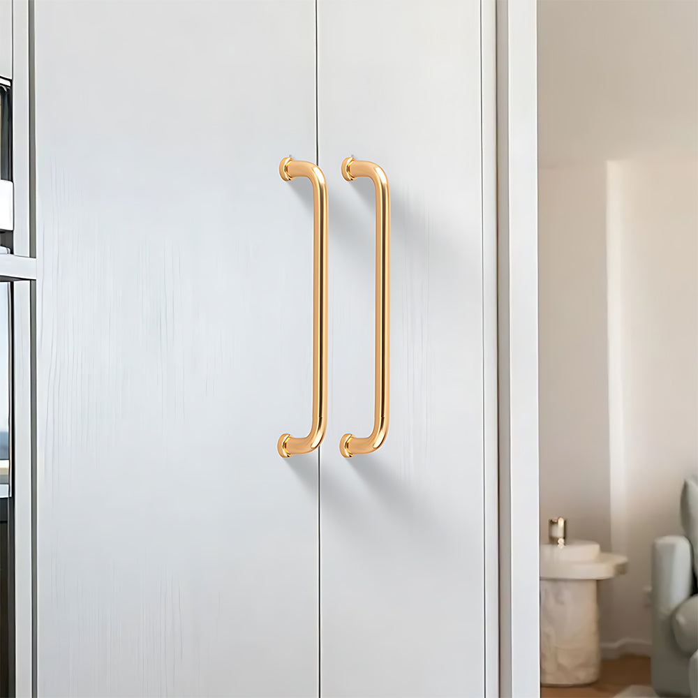 French Minimalist U-shaped Rounded Arc Cabinet Handles