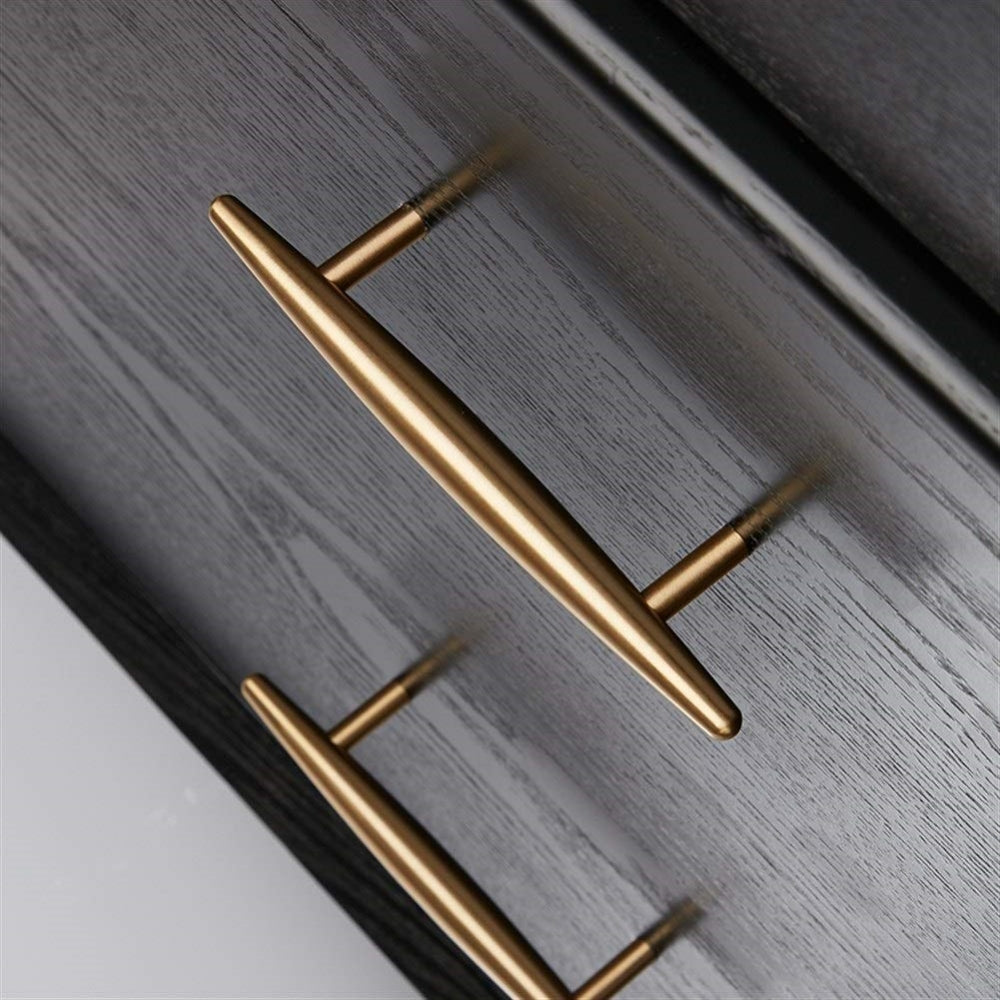 Modern Solid Brass Kitchen Cabinet Knobs and Handles