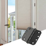 Stainless Steel Black Ball Bearing 4'' with 5/8'' Radius Corners Door Hinges for Heavy-Duty Door