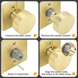 Passage Square Door Knobs for Closet Doors Hallway Dining Room