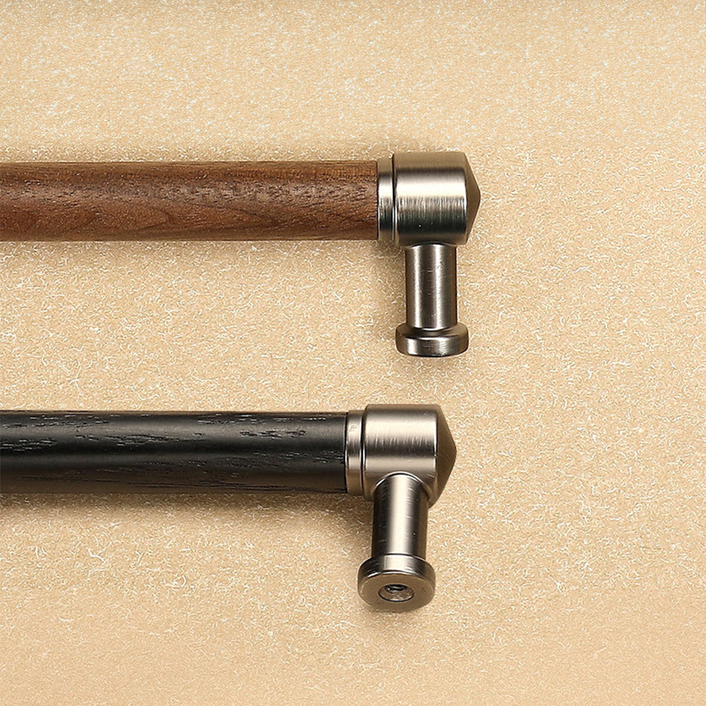 Wood Grain Walnut High-end Cabinet Wardrobe Handle