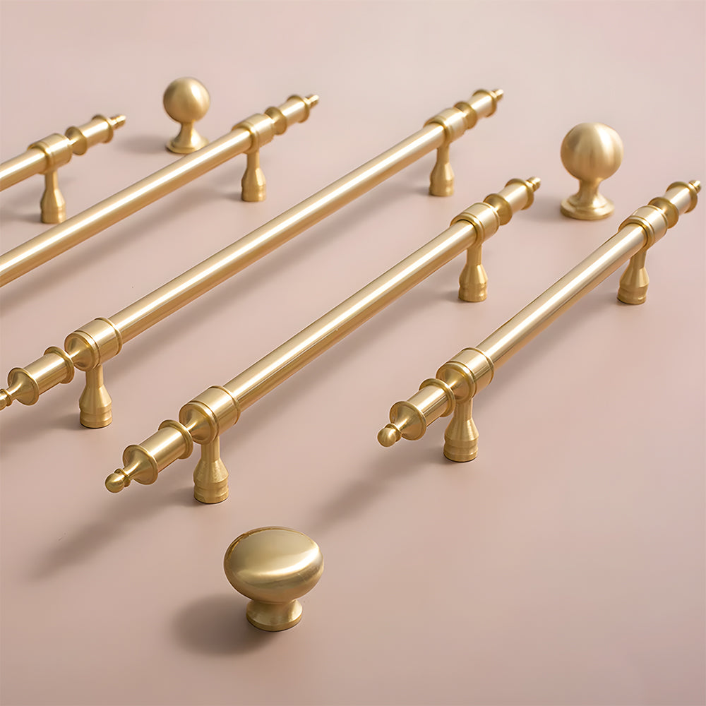 Gold Brass Wardrobe Door Handles
