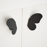 Unique Butterfly Drawer Pulls Modern Black Wardrobe Knob Cabinet Pulls