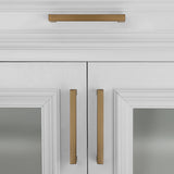 Champagne Bronze Square Cabinet Pulls for Kitchen