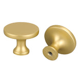 Gold Round Bathroom Cabinet Drawer Knobs