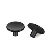 Black Round Drawer Knobs Solid For Kitchen Cabinets Door
