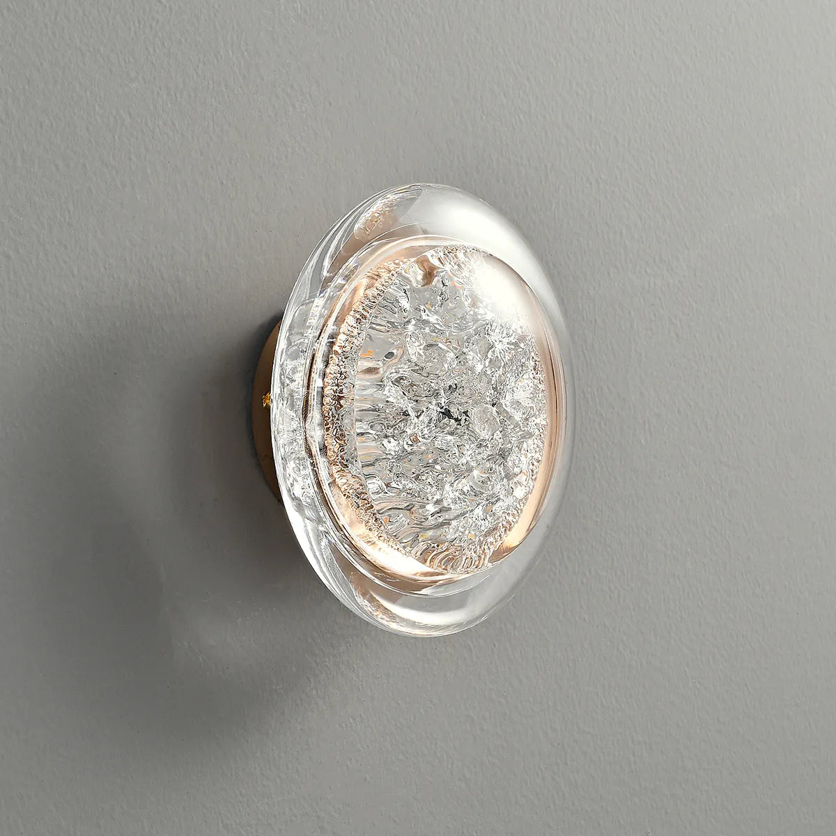Acrylic round wall light