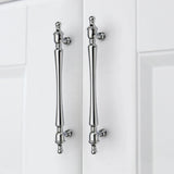 Chrome-Plated Drawer Handle Wardrobe Handle Bright Silver Cabinet Door Handle