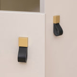 Children's Room Wardrobe Drawer Anti-collision Leather Handle