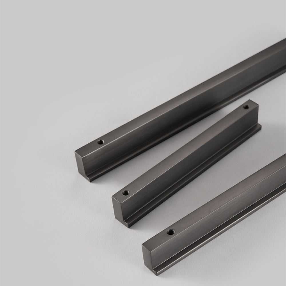 Solid Brass Door Handles Modern Fashion Grey Cabinet and Drawer Hardware Pulls
