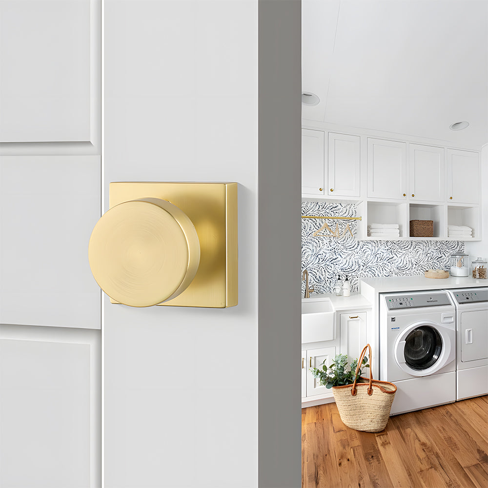 Dummy Square Door Knobs for Storage Room Pantry Doors
