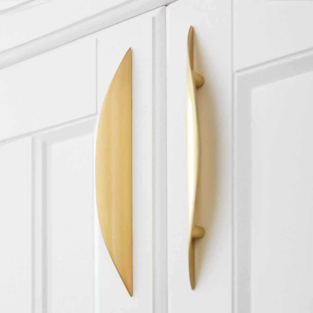 Half Moon Finger Edge Cabinet Handles Door Hardware