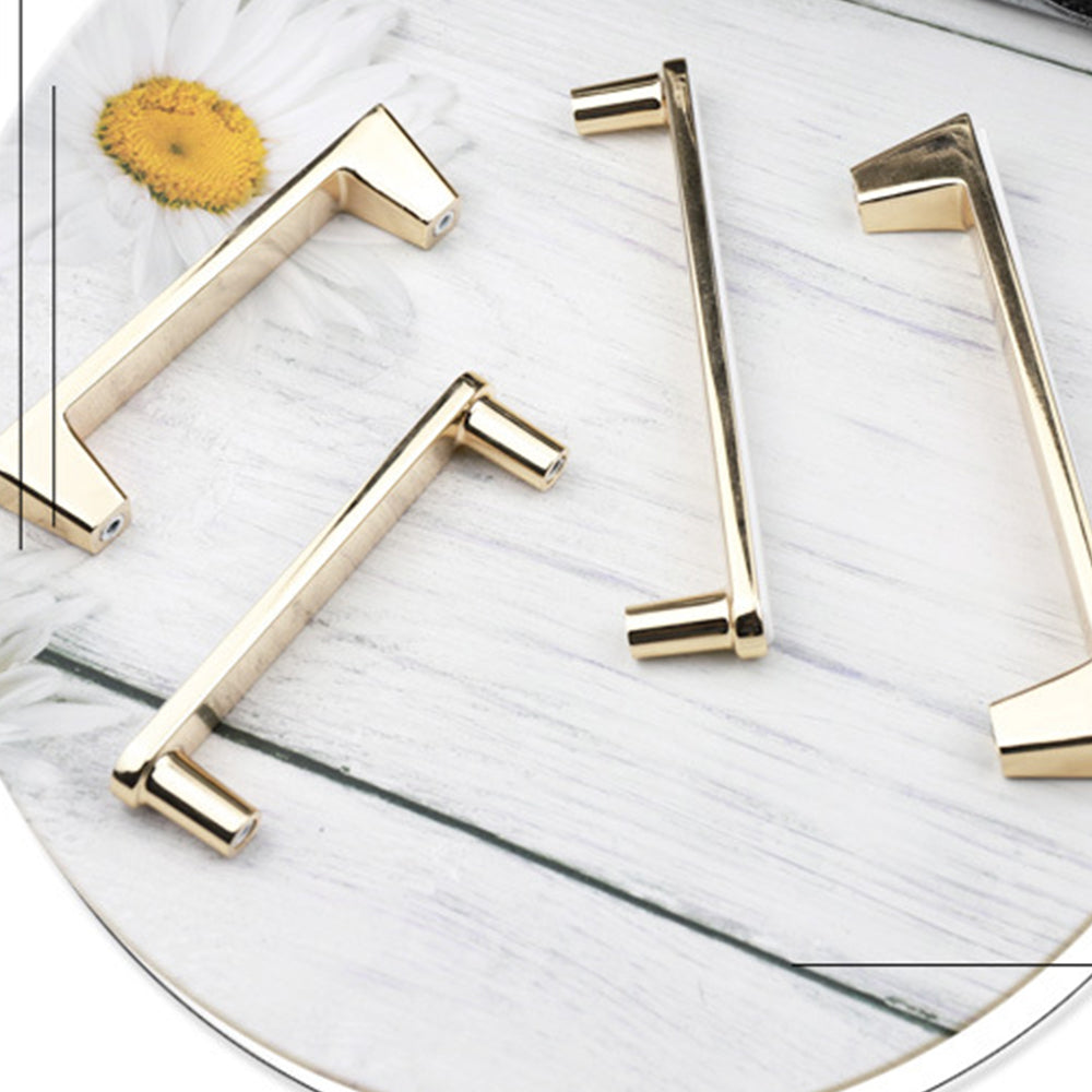 Modern Deco Square Zinc Alloy Kitchen Cabinet Pulls