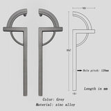 Modern Creative Gold Paired Cabinet Door Handles for Kitchen