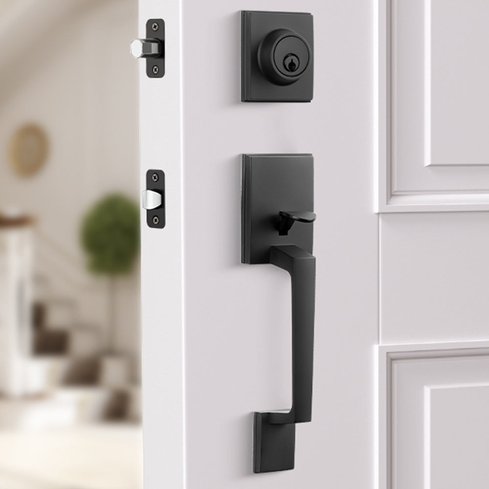 Modern Front Door Lock Reversible Entry Door Handlesets