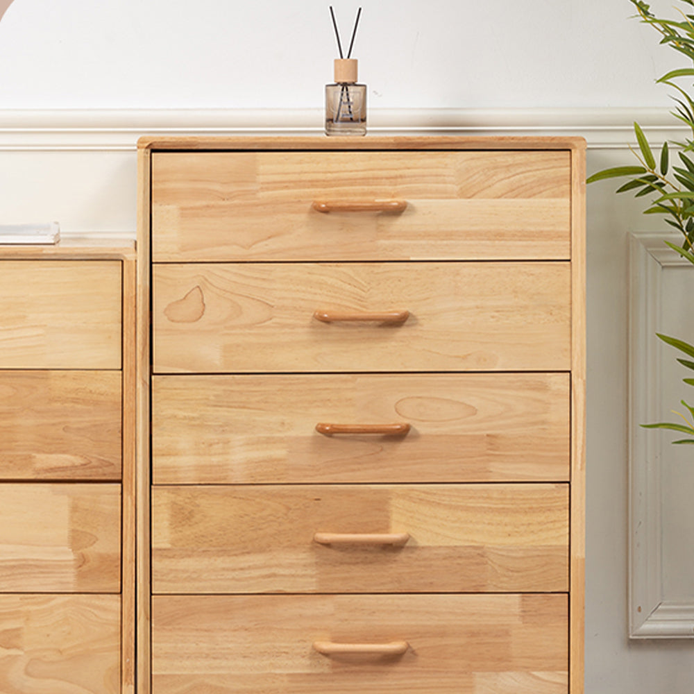 Long Solid Wood Finished Curved Arch Round Cabinet Handle for Kitchen