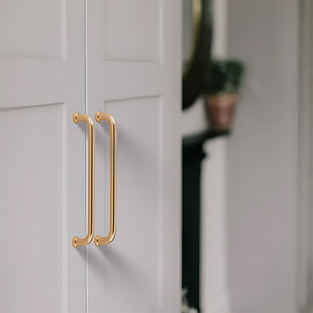 French Minimalist U-shaped Rounded Arc Cabinet Handles