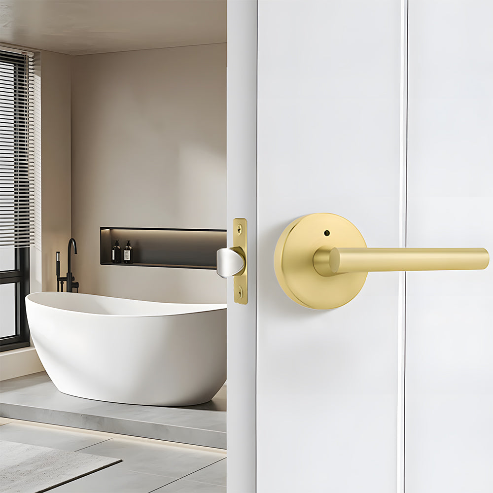 Zinc Alloy Gold Black Door Lever Handles