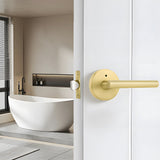 Zinc Alloy Gold Black Door Lever Handles