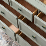 Nordic Light Luxury Marble Brass Square Cabinet Handles