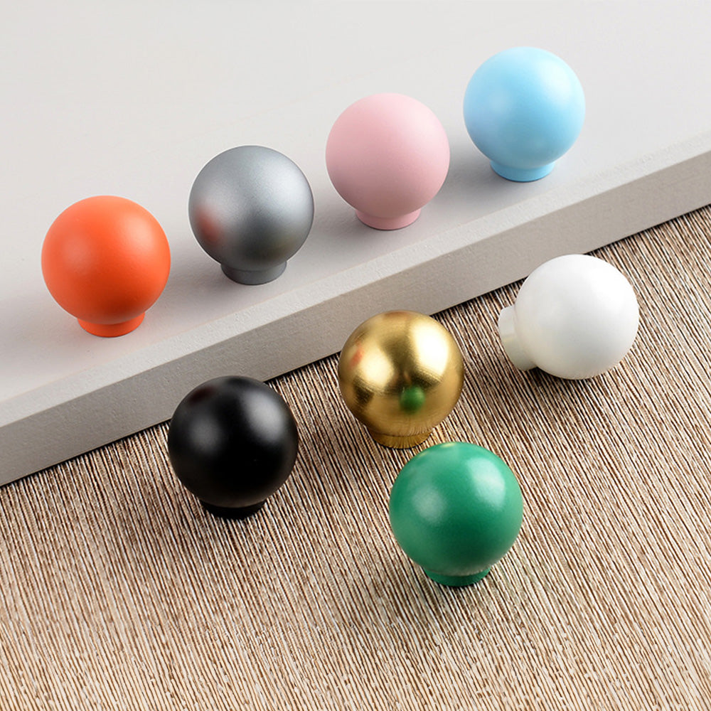 Colorful Small Double Curved Wardrobe Handles For Children's Room