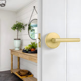 Zinc Alloy Gold Black Door Lever Handles